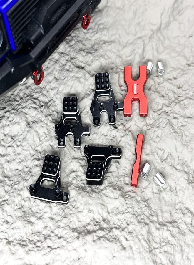 GTHELE Shock Mounts Multi-Hole Damper Holder Tower Aluminum for TRX4M Defender 1/18 RC Crawler Upgrades (Red) - Image 5